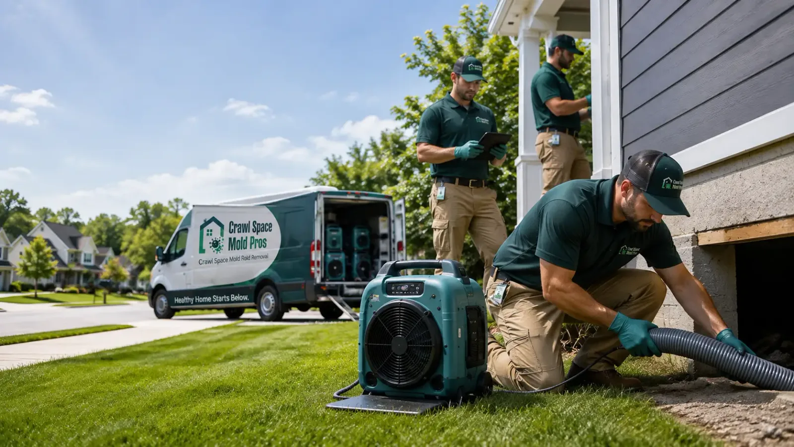Crawl Space Mold Removal in Columbus, KS